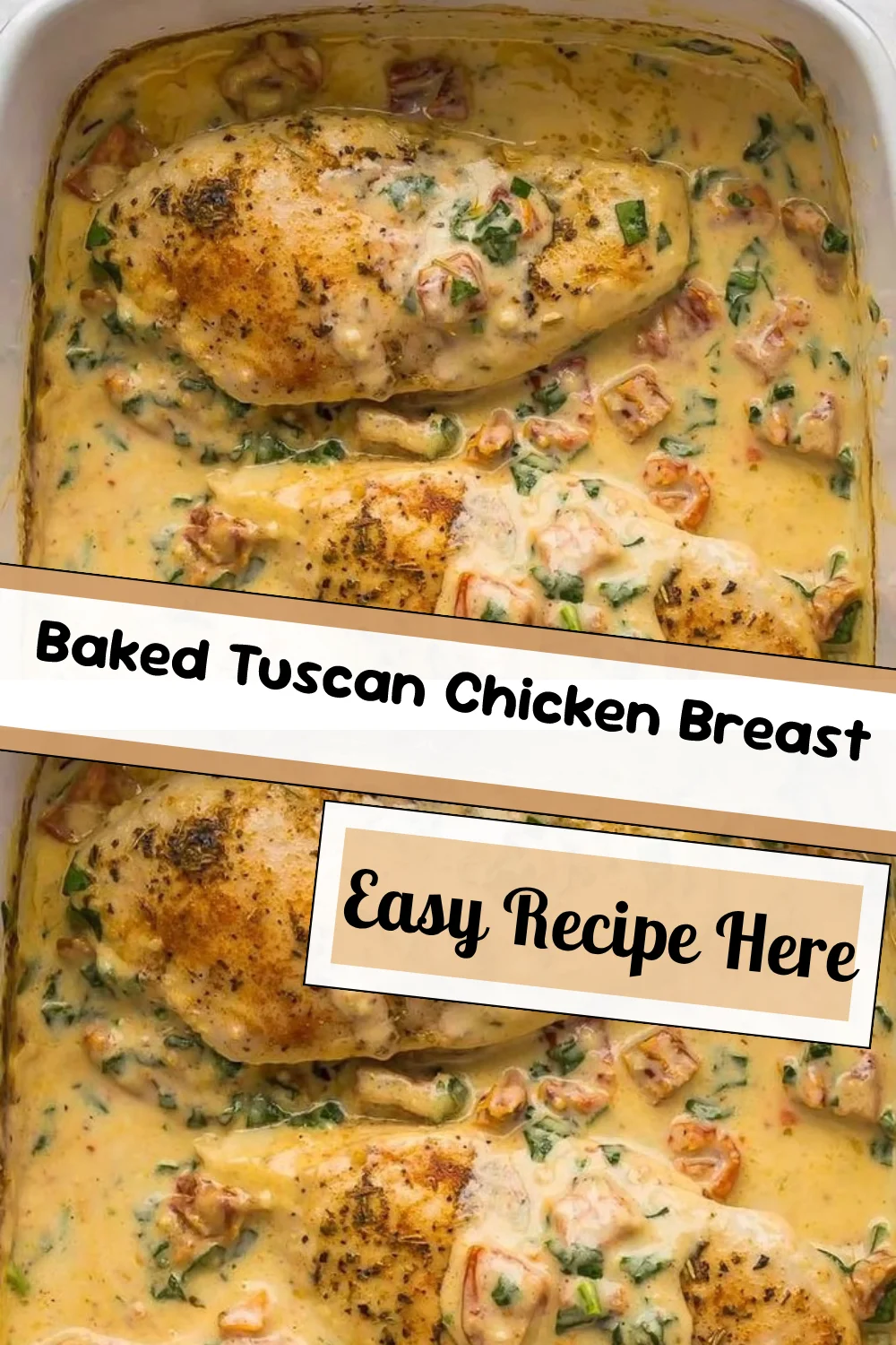 Baked Tuscan Chicken Breast