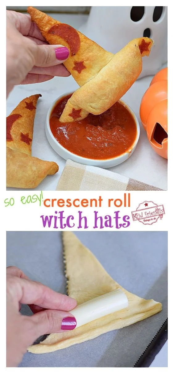 Crescent Roll Witch Hats - Festive Halloween Treats