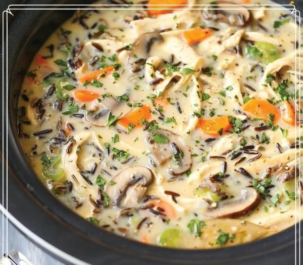 Crockpot Chicken Wild Rice Soup