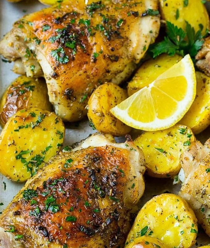 Greek Chicken and Potatoes