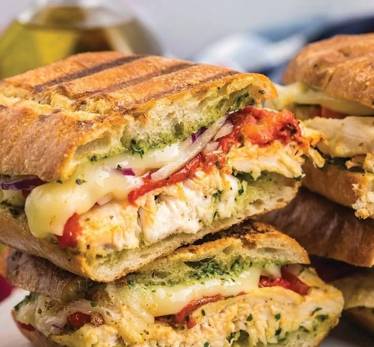 Delicious Italian Chicken Panini with fresh ingredients and grilled to perfection.