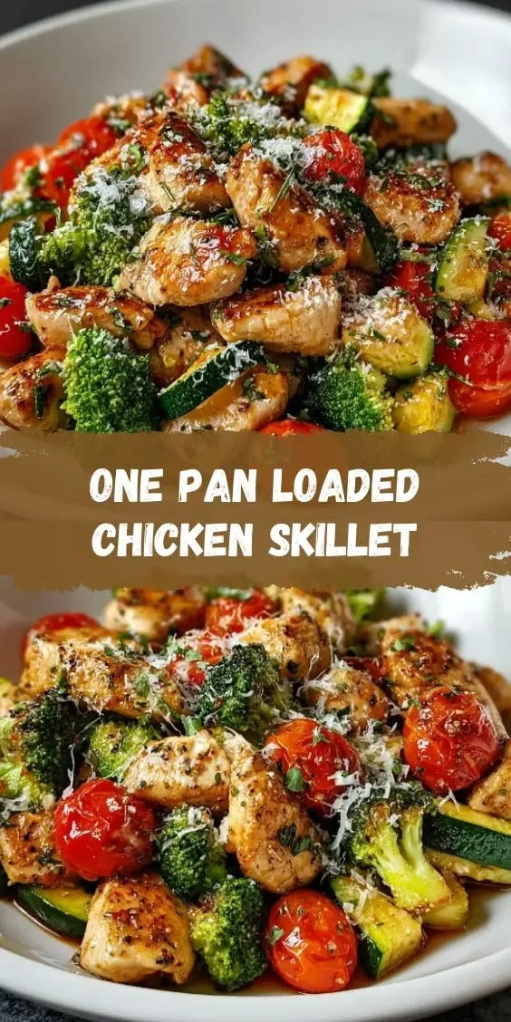Loaded Chicken and Veggie Skillet for a quick weeknight dinner