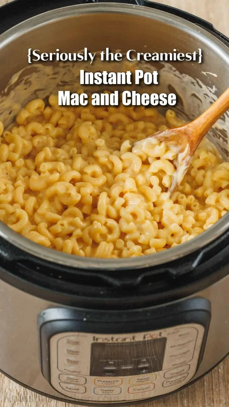 Delicious creamy Instant Pot mac and cheese in a bowl