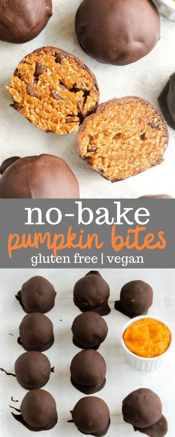 Delicious no-bake pumpkin bites ready to enjoy as a fall treat