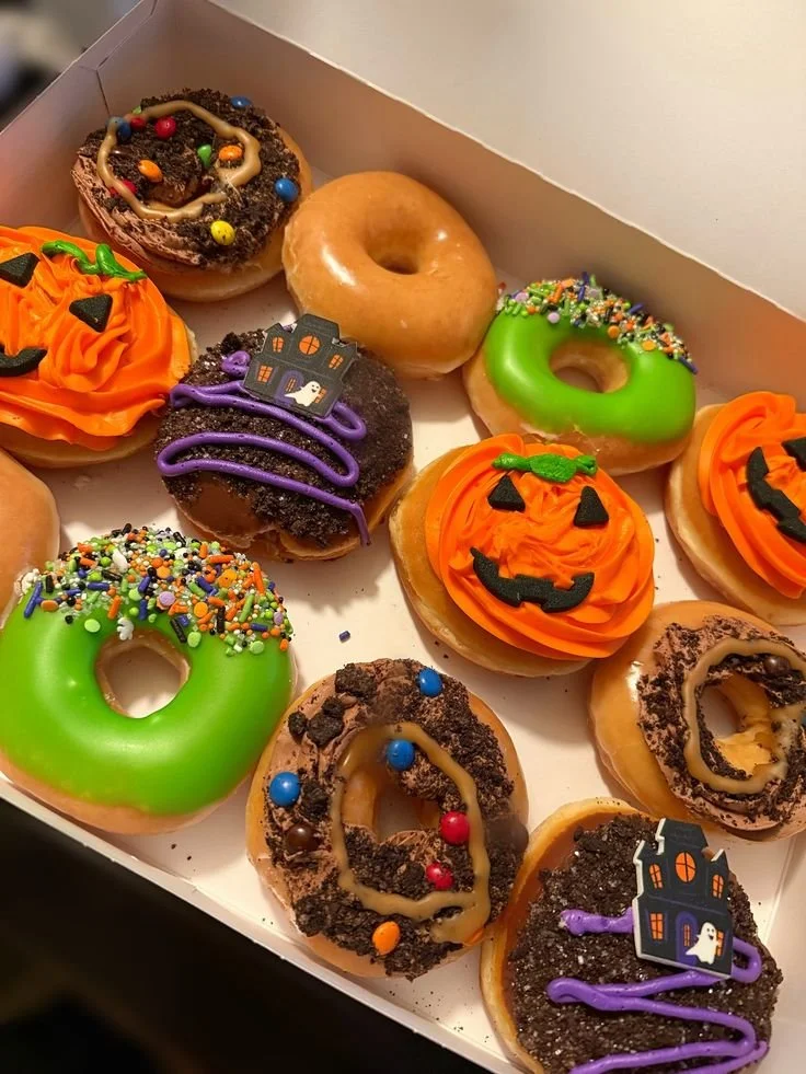 Spooky donuts from Krispy Kreme perfect for Halloween celebrations.