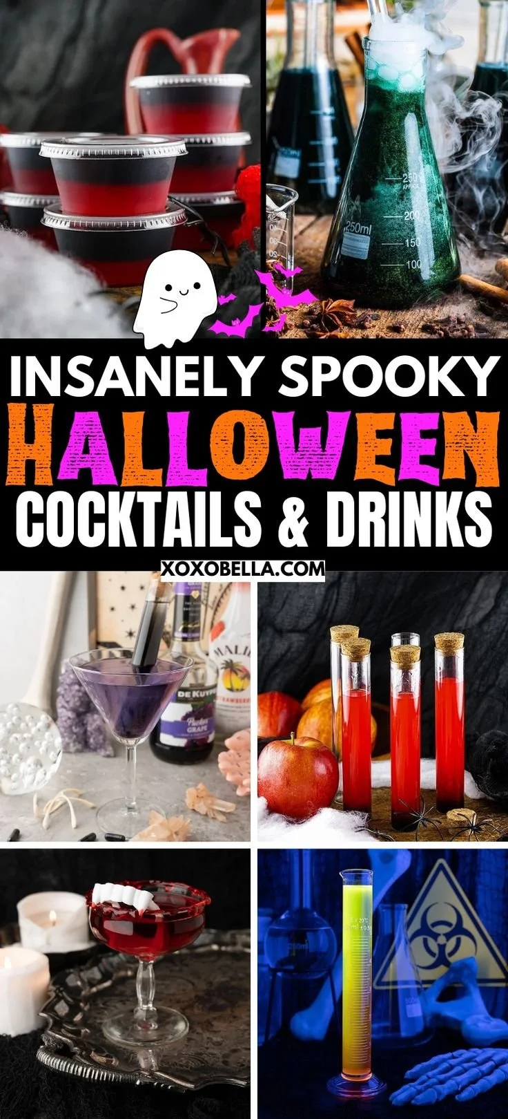 A spooky Halloween cocktail with eerie decorations perfect for ghouls night.